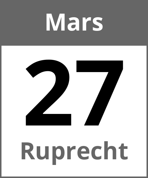 Fete Ruprecht Mars 27.3.