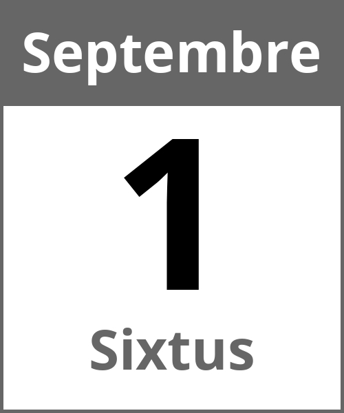 Fete Sixtus Septembre 1.9.