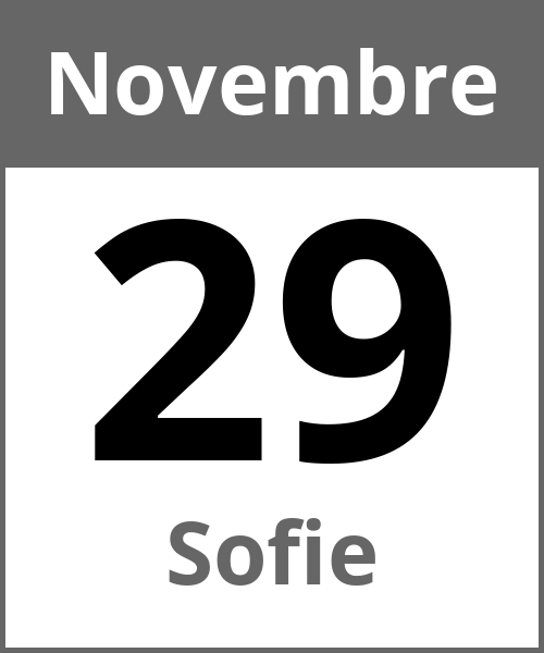 Fete Sofie Novembre 29.11.