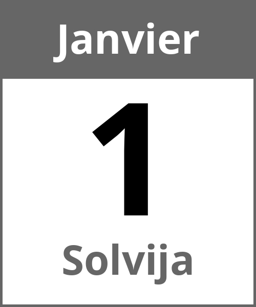 Fete Solvija Janvier 1.1.