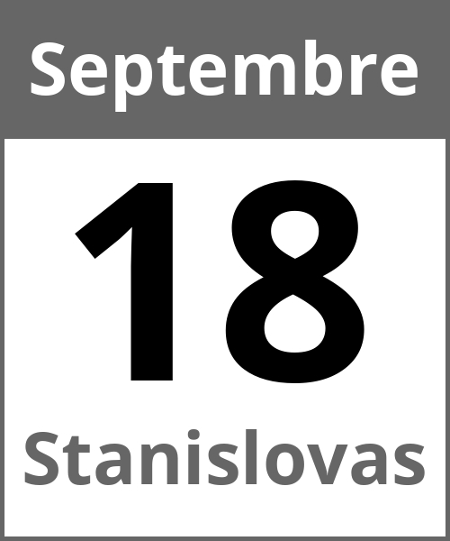 Fete Stanislovas Septembre 18.9.