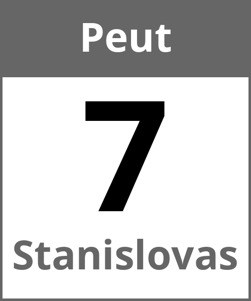 Fete Stanislovas Peut 7.5.