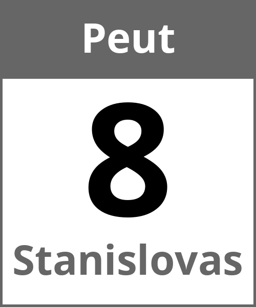 Fete Stanislovas Peut 8.5.