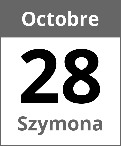 Fete Szymona Octobre 28.10.