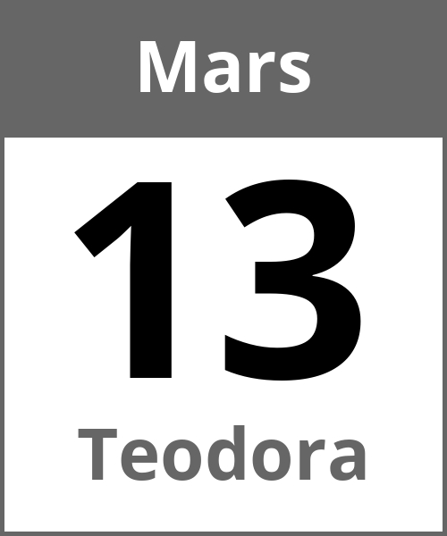 Fete Teodora Mars 13.3.