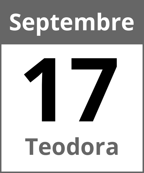 Fete Teodora Septembre 17.9.