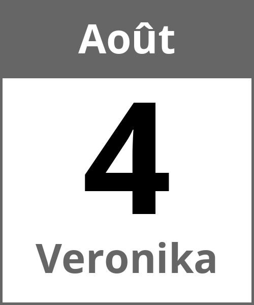 Fete Veronika Août 4.8.