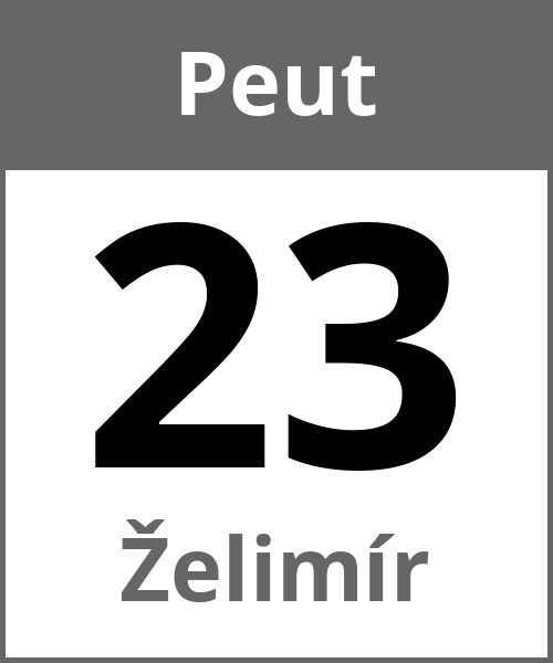 Fete Želimír Peut 23.5.