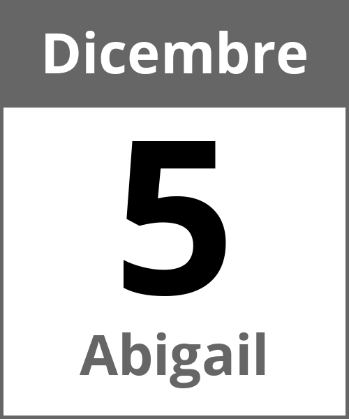 Festa Abigail Dicembre 5.12.