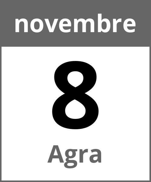 Festa Agra novembre 8.11.