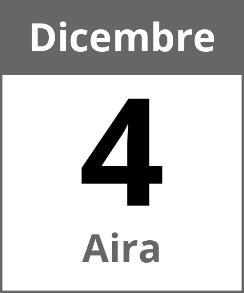 Festa Aira Dicembre 4.12.