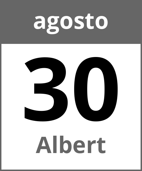 Festa Albert agosto 30.8.