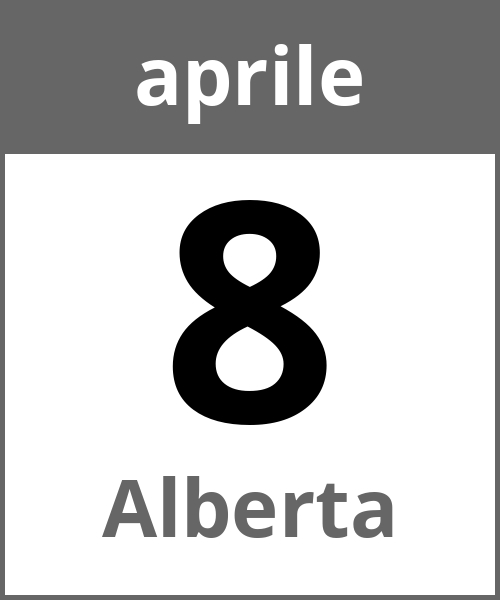 Festa Alberta aprile 8.4.