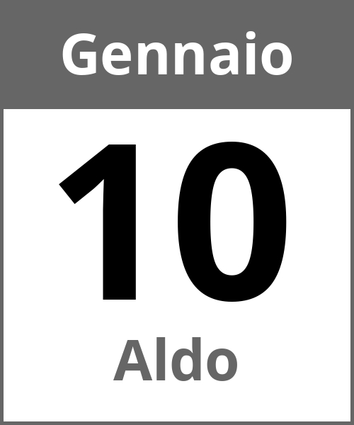 Festa Aldo Gennaio 10.1.