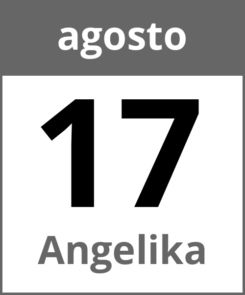 Festa Angelika agosto 17.8.