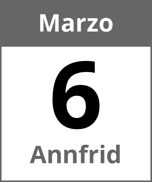 Festa Annfrid Marzo 6.3.