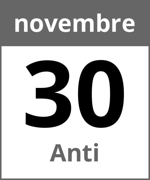 Festa Anti novembre 30.11.