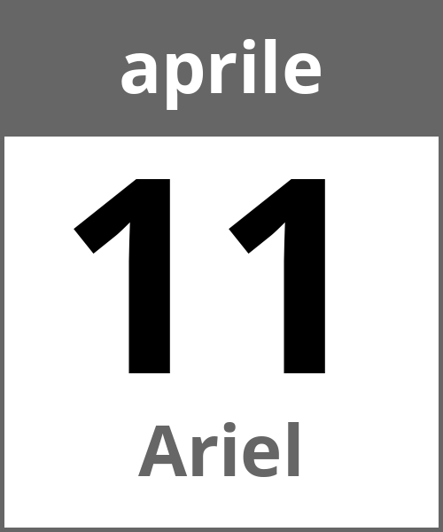 Festa Ariel aprile 11.4.