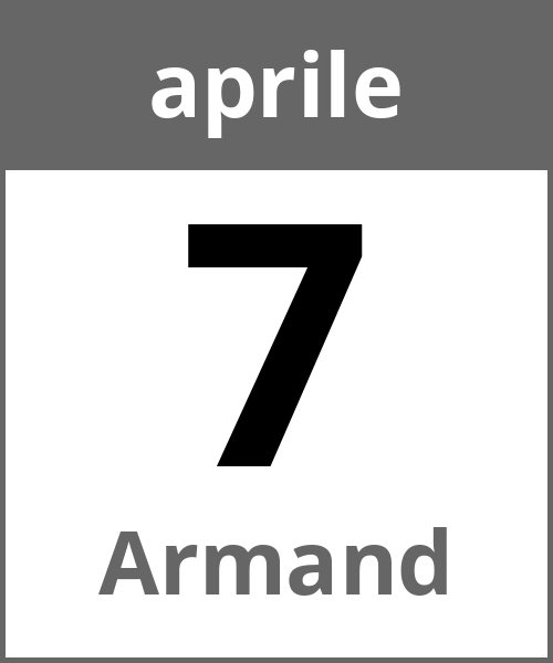 Festa Armand aprile 7.4.