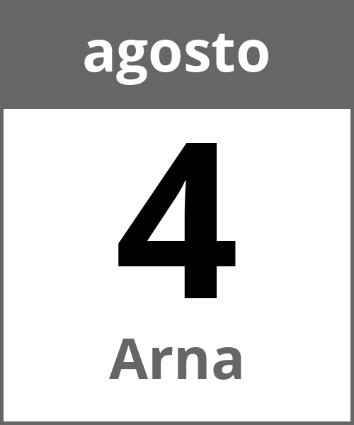 Festa Arna agosto 4.8.