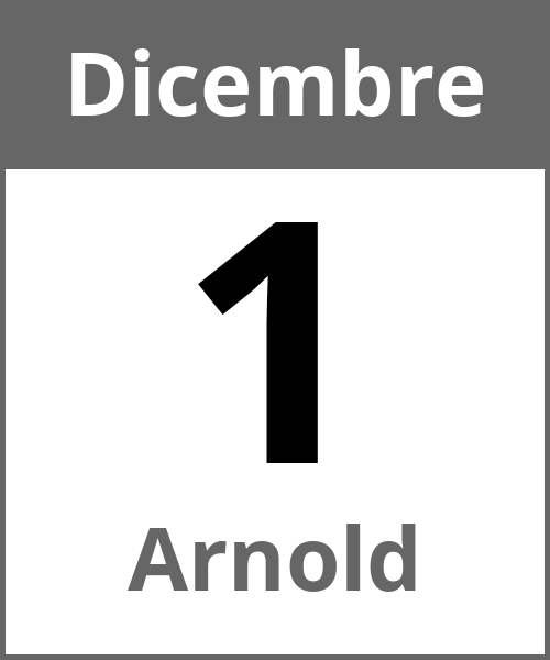 Festa Arnold Dicembre 1.12.