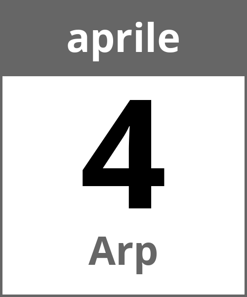 Festa Arp aprile 4.4.