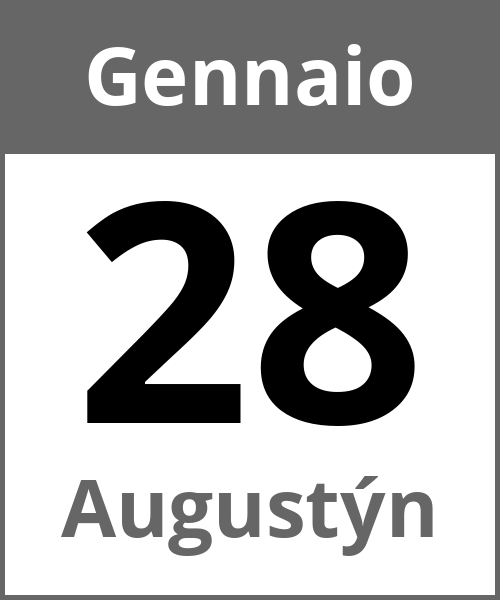 Festa Augustýn Gennaio 28.1.