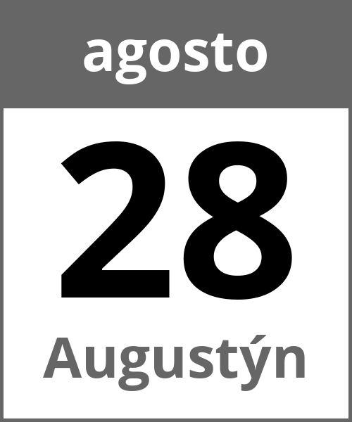 Festa Augustýn agosto 28.8.