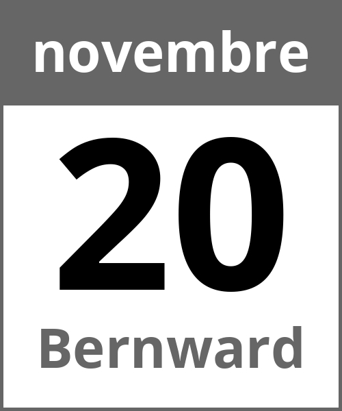 Festa Bernward novembre 20.11.