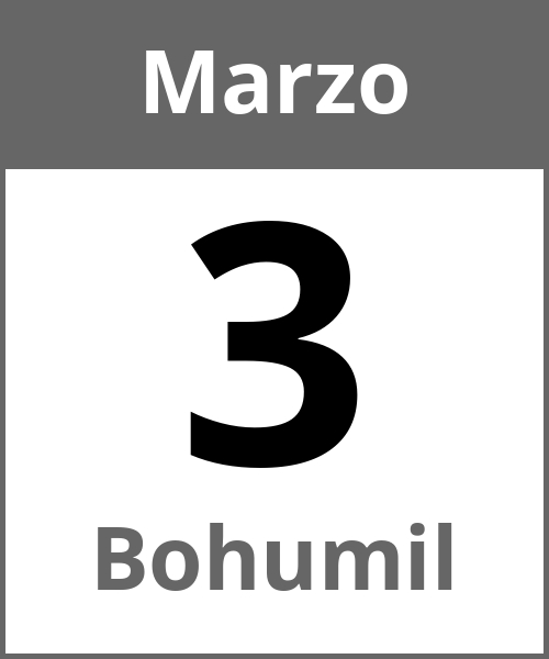 Festa Bohumil Marzo 3.3.