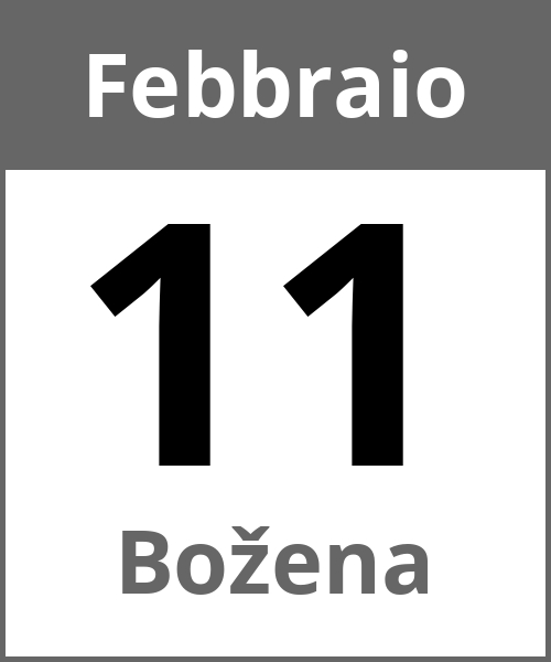 Festa Božena Febbraio 11.2.