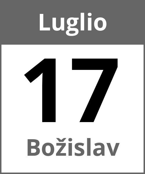 Festa Božislav Luglio 17.7.