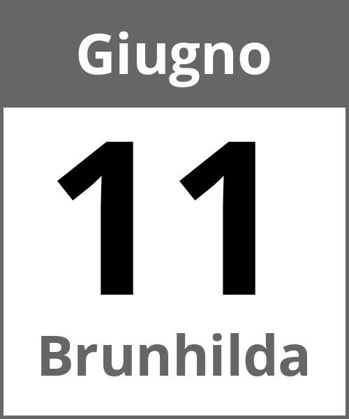 Festa Brunhilda Giugno 11.6.