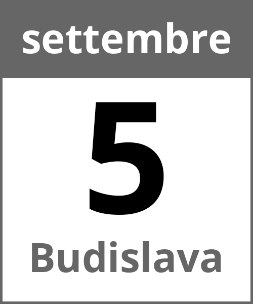 Festa Budislava settembre 5.9.