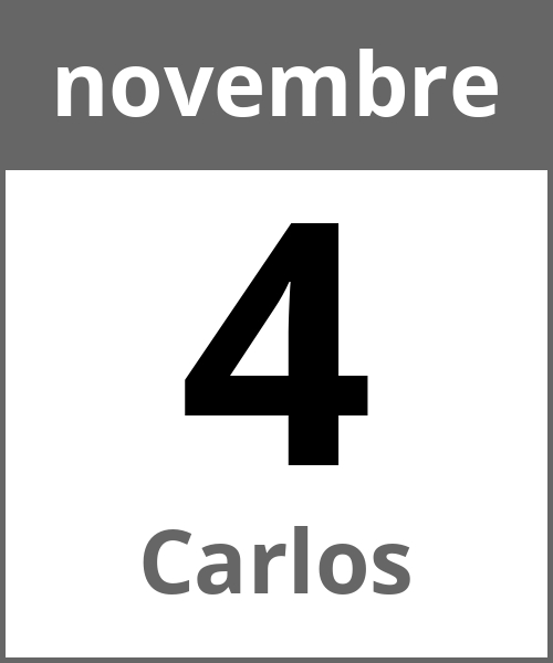 Festa Carlos novembre 4.11.