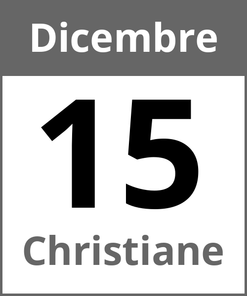 Festa Christiane Dicembre 15.12.