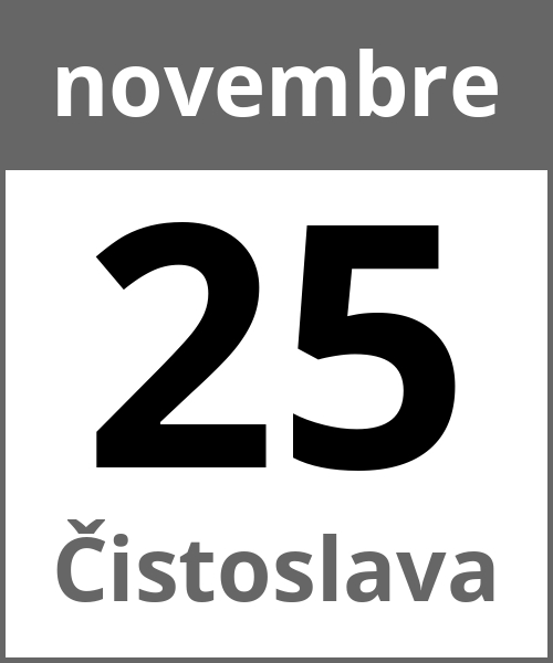 Festa Čistoslava novembre 25.11.