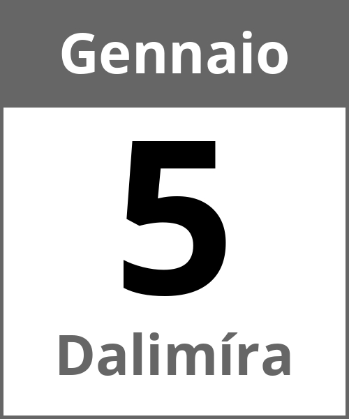 Festa Dalimíra Gennaio 5.1.