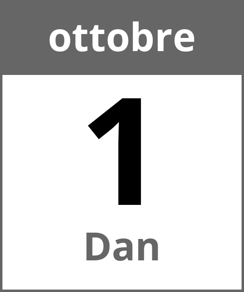 Festa Dan ottobre 1.10.