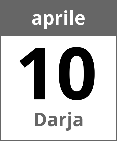 Festa Darja aprile 10.4.