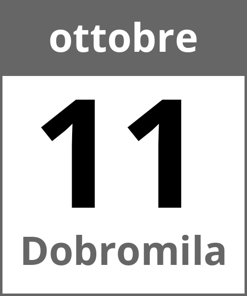 Festa Dobromila ottobre 11.10.