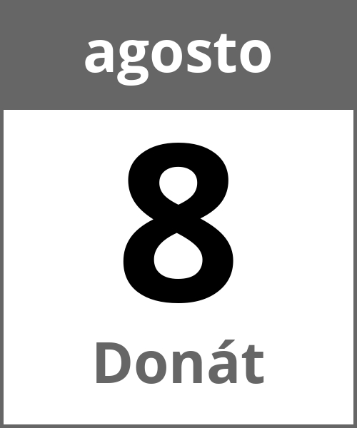 Festa Donát agosto 8.8.