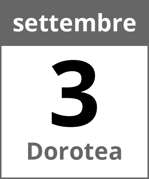 Festa Dorotea settembre 3.9.