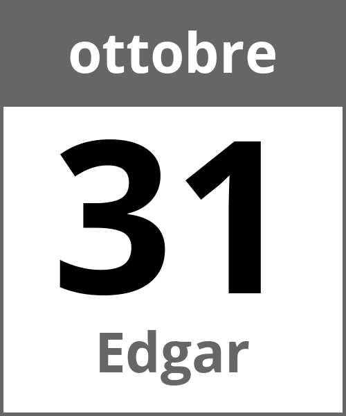 Festa Edgar ottobre 31.10.