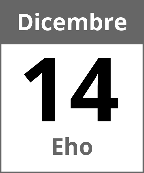 Festa Eho Dicembre 14.12.