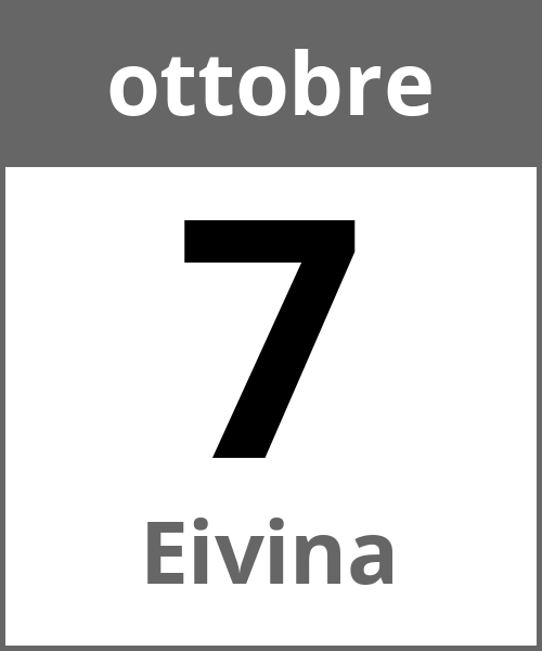 Festa Eivina ottobre 7.10.