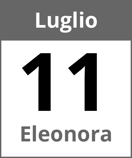 Festa Eleonora Luglio 11.7.