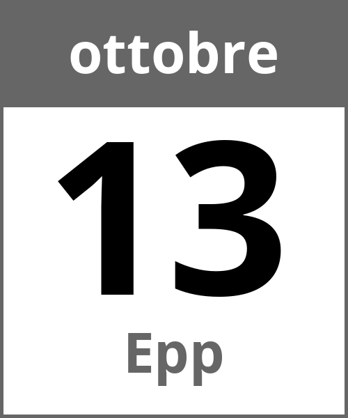 Festa Epp ottobre 13.10.