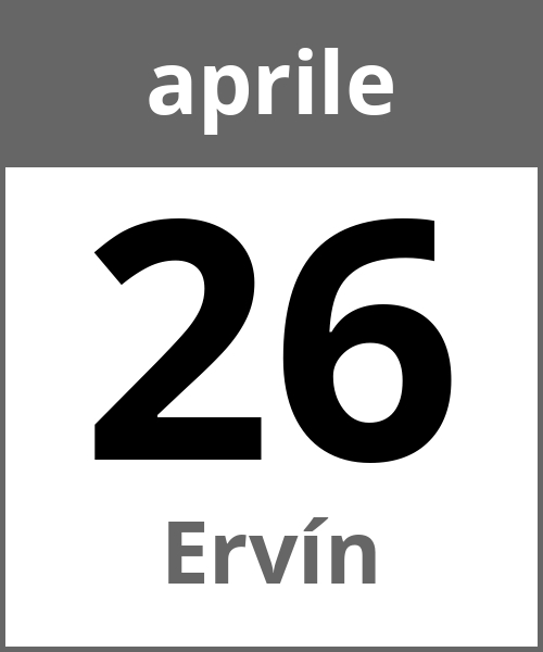 Festa Ervín aprile 26.4.