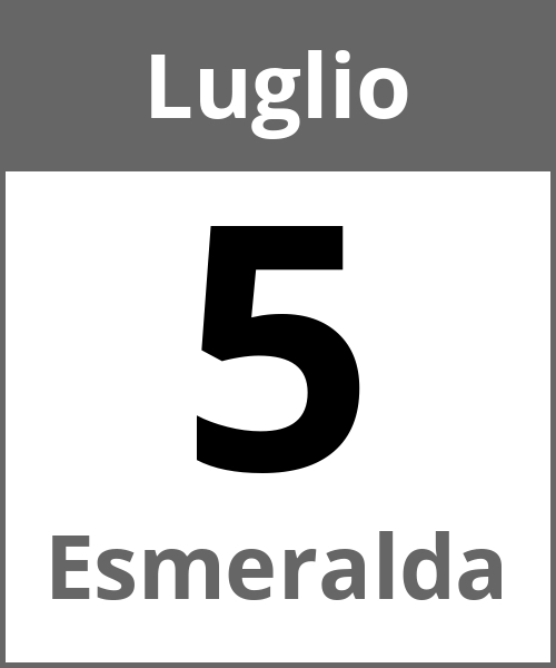 Festa Esmeralda Luglio 5.7.